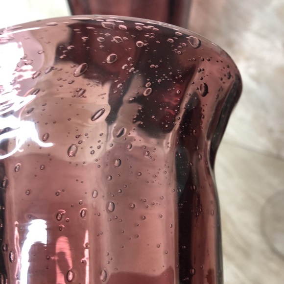 LAST SET! 4 Artland Savannah Purple Bubble Glass 14oz Drinking Glasses Goblets - Picture 10 of 16